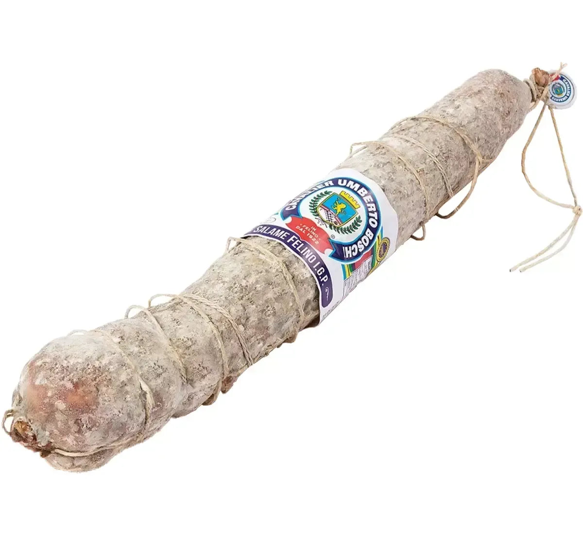 Eine handwerklich hergestellte Salami, Ausdruck italienischer Authentizität und Tradition, ideal, um sie während der Feiertage mit Freunden und Familie zu teilen.