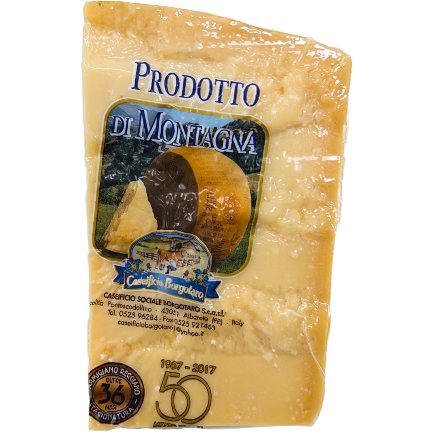 Parmigiano Reggiano SUB - Bergsprodukt - Borgotaro - 36 Månader