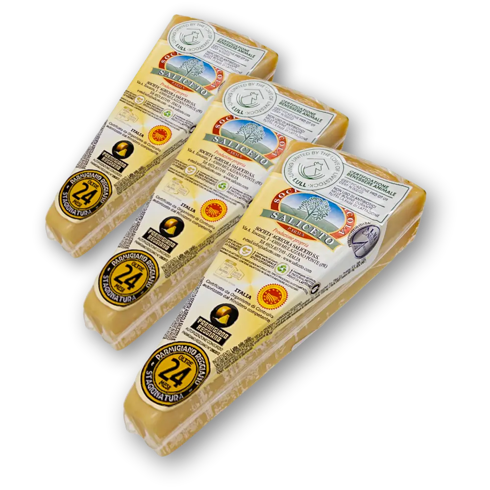Parmigiano Reggiano g.U. - Bergprodukt - 24 Monate (3 x 300 Gr.)