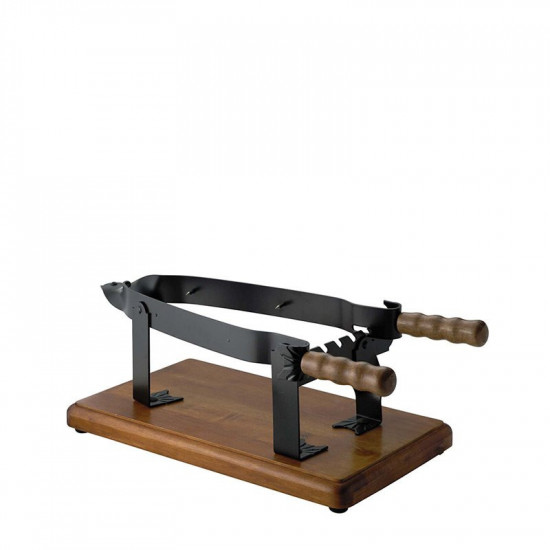 Steel Ham Stand with Wooden Base