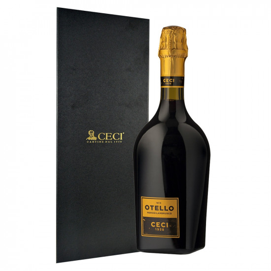 1 bottiglia OTELLO Nero di Lambrusco Emilia I.G.T in scatola regalo