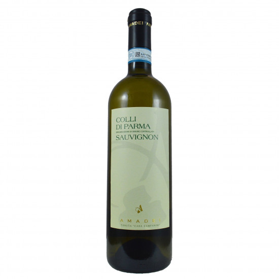 Sauvignon Colli di Parma DOC  Vino fermo bianco paglierino brillante  Cantine Amadei  6 Bottiglie    solo per Italia