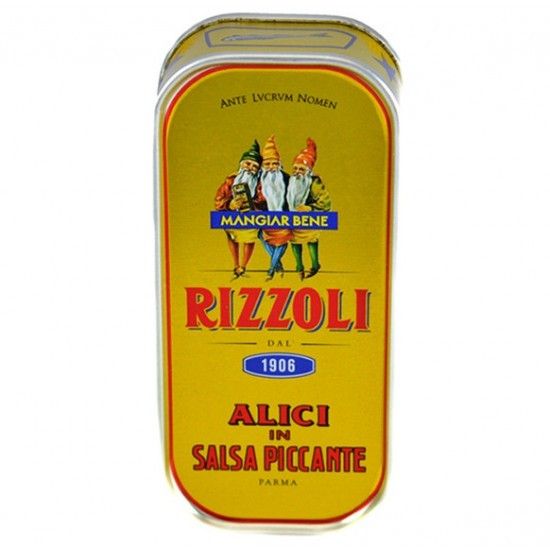 Alici, filetti arrotolati in salsa piccante