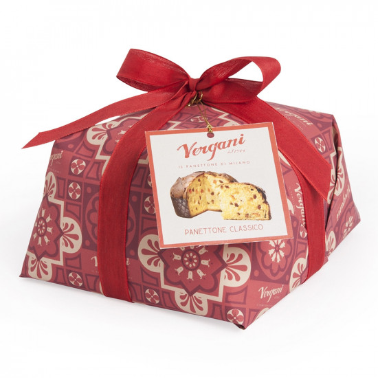 Traditional Panettone - Italian Cake - Hand Wrapped (500 Gr. / 1.10 Lbs.)
