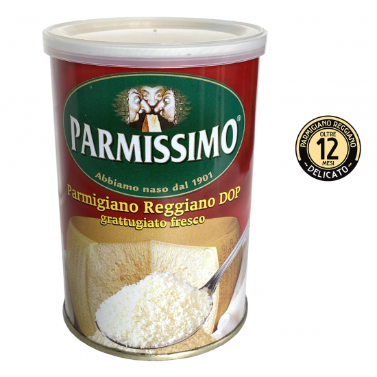 Parmigiano Reggiano AOP Parmissimo, râpé frais - canette de 160 gr