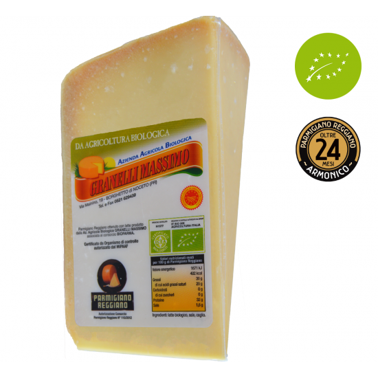 Parmigiano Reggiano PDO - Organic - 24 Months