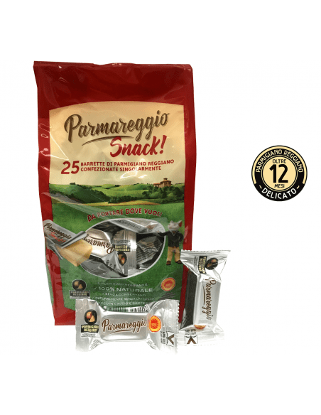 Parmigiano Reggiano DOP 25 snack - 25 x 20 gr (tot. 500 gr)