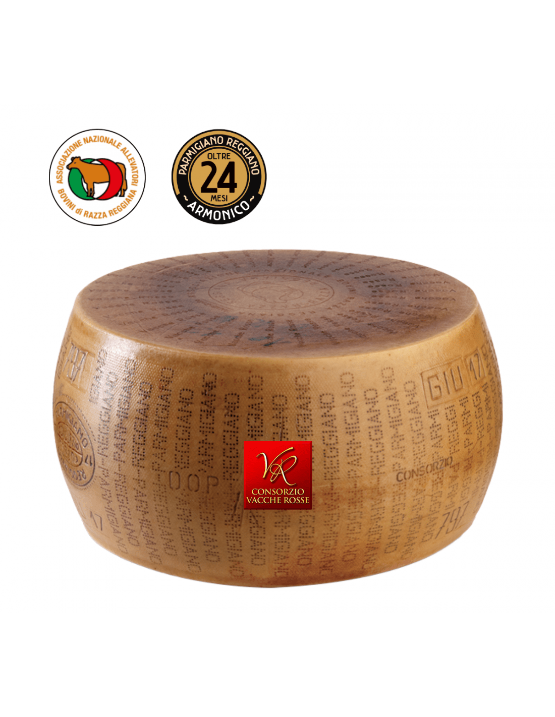 Whole Parmigiano Reggiano cheese Red Cows 24 months - Buy online