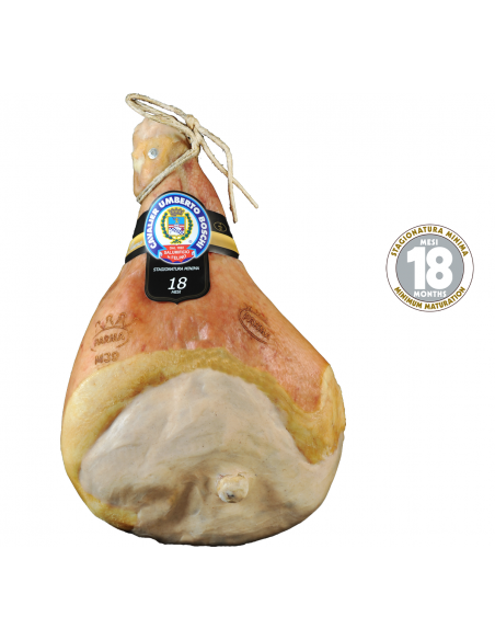Prosciutto di Parma g.U. - 18 Monate - Ganz - Mit Knochen (10 Kg.)