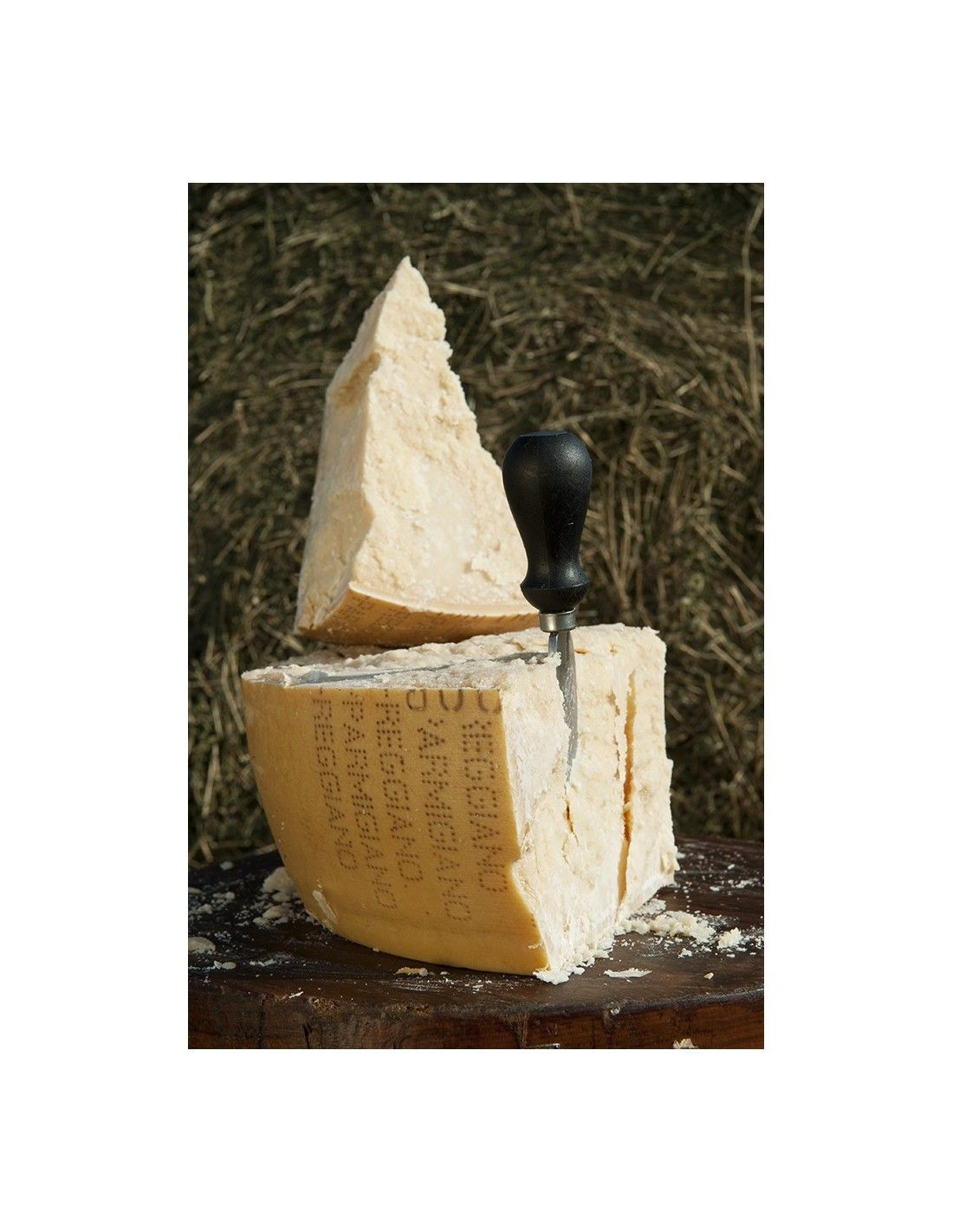 Parmigano Reggiano Parmigiano Reggiano PDO 'saliceto' from Hill Half Wheel Seasoned 24 Months Weighing- 40 lbs, 42 Pound (Pack of 1)