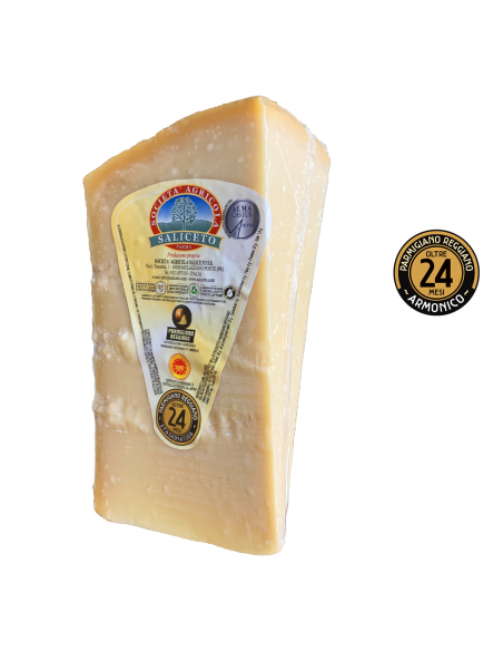 Parmigiano Reggiano PDO - From Hill - 24 Months
 Format-1 Kg. / 2.20 Lbs.