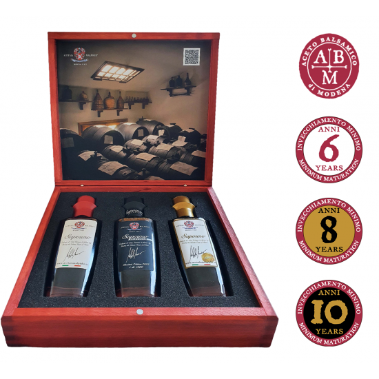 Saporoso "Aniversario" - Caja Edición Limitada - Condimento con Vinagre Balsámico de Modena IGP