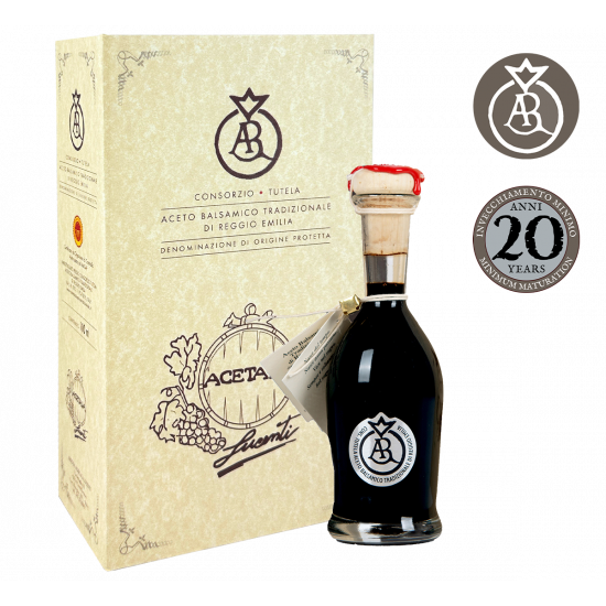Traditionele Balsamico-azijn van Reggio Emilia BOB - Argento (Zilveren Label) - Meer dan 20 Jaar