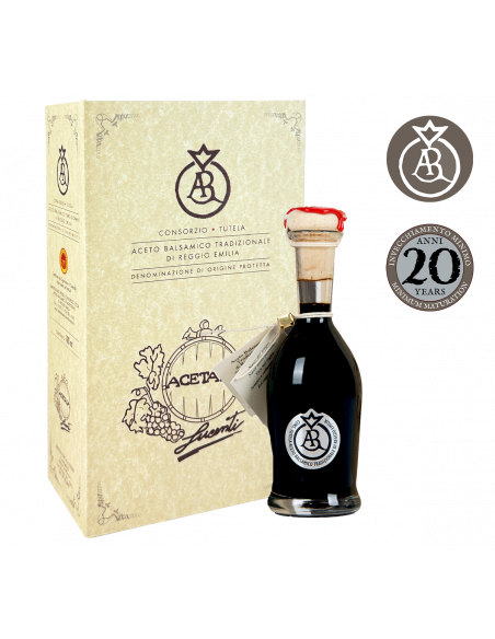 Traditionele Balsamico-azijn van Reggio Emilia BOB - Argento (Zilveren Label) - Meer dan 20 Jaar