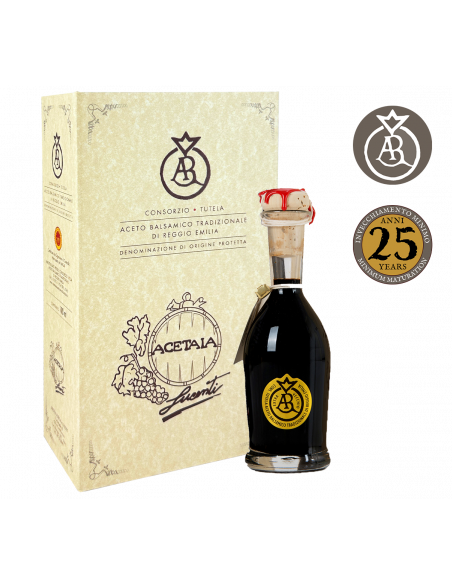 Traditional Balsamic Vinegar of Reggio Emilia PDO - Oro (Gold Label) - More Than 25 Years