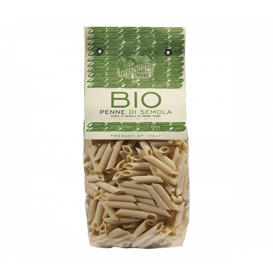 Penne, Organic durum wheat semolina pasta