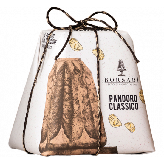 Traditional Pandoro - Italian Cake - Hand Wrapped (750 Gr. / 1.65 Lbs.)