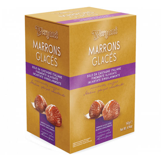 Marron Glacés - Interi - Specialità Natalizia - In Astuccio (140 Gr.)