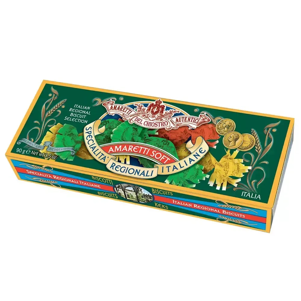 Scopri il Cesto Specialità Natale Giorgia, un assortimento festivo di prelibati biscotti regionali italiani.