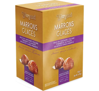 Deliziosi Marron Glacés interi, specialità natalizia italiana, sapientemente contenuti in un elegante astuccio. Un gusto unico, ideale da gustare o da regalare.