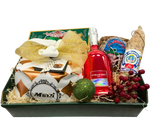 Un cesto natalizio italiano denominato Giorgia, ricco di delizie come panettone, amaretti, salame, coppa e spumante, per festeggiare le tradizioni incantevoli.