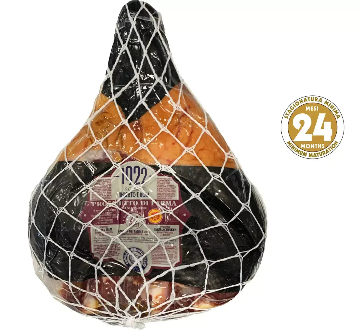 Un prosciutto di Parma disossato, stagionato per 24 mesi, che esprime tutto il sapore e la tradizione dell'artigianato italiano e della zona pedemontana di Langhirano.