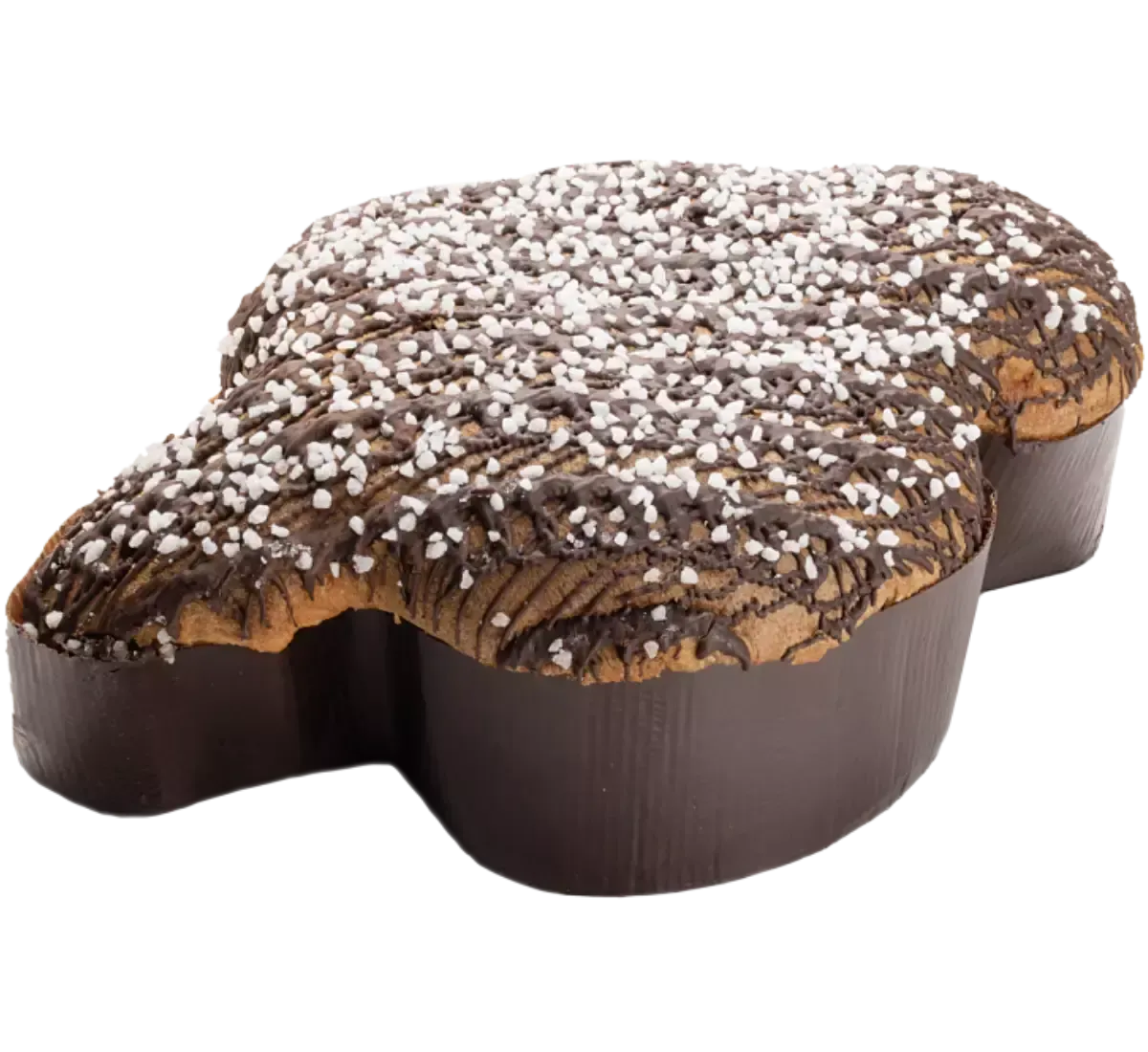 Una colomba al limoncello dall'impasto soffice, abbellita da una glassa di cioccolato e granella di zucchero: l'ideale per le festività.