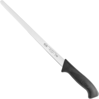 Un coltello appositamente progettato per il prosciutto, dotato di una lama lunga in acciaio, che permette tagli precisi di salumi. È un must per gli amanti della cucina.