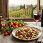Farfalle Italia ParmaShop in ambientazione gastronomica.