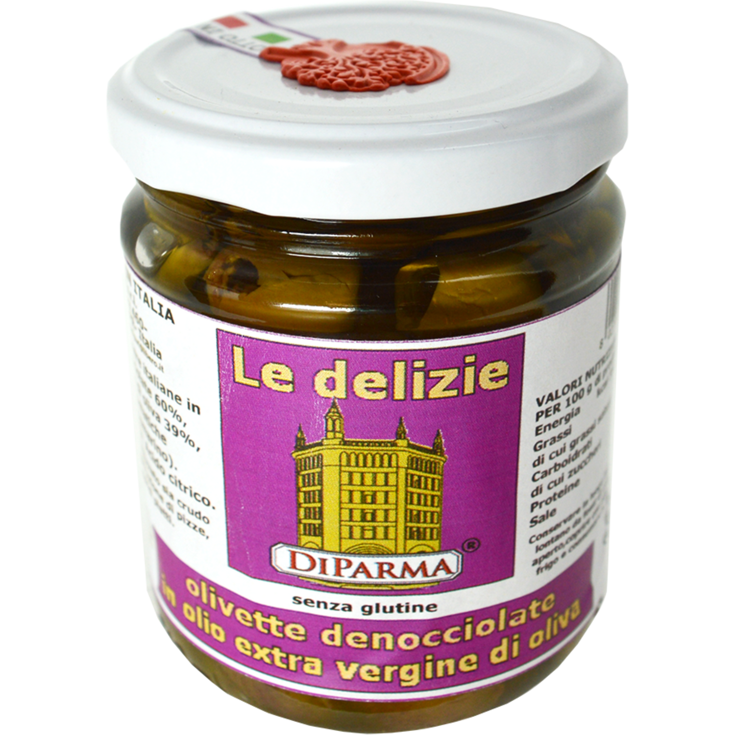 Olivettes Dénoyautées à l'Huile d'Olive Extra Vierge