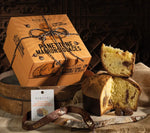 Panettone artigianale con pezzi di marron glacé canditi.