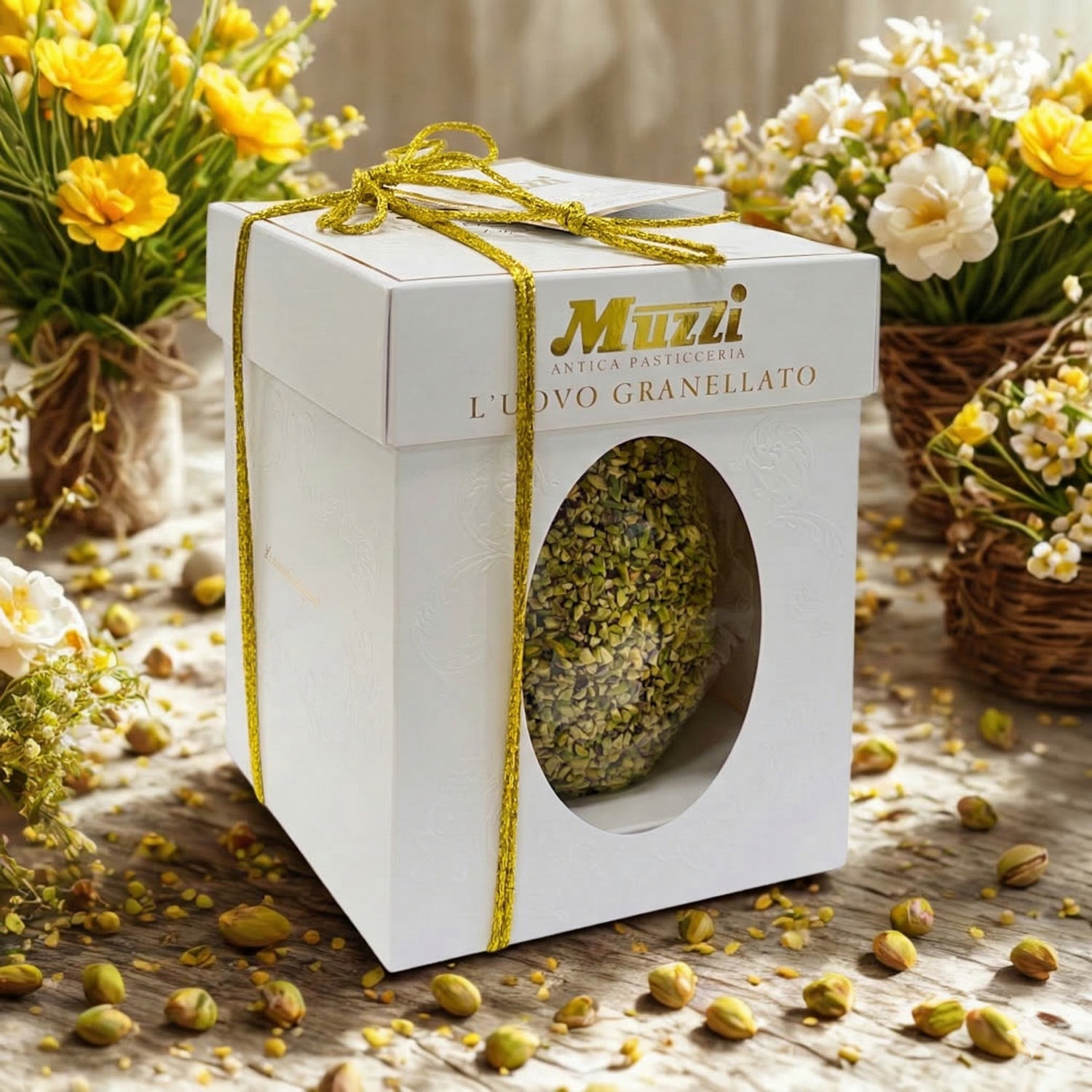 Œuf de Pâques Granellato - Chocolat Noir et Éclats de Pistaches